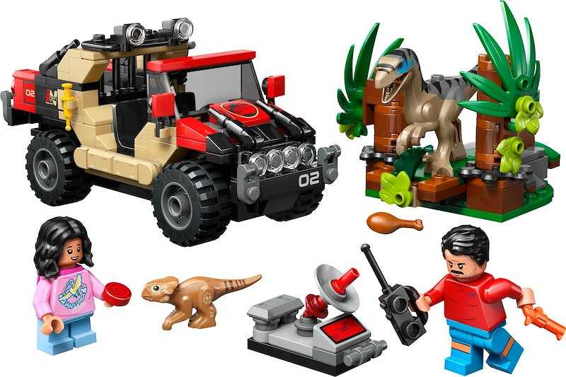 Lego® Fuga dal Raptor sul fuoristrada 76972