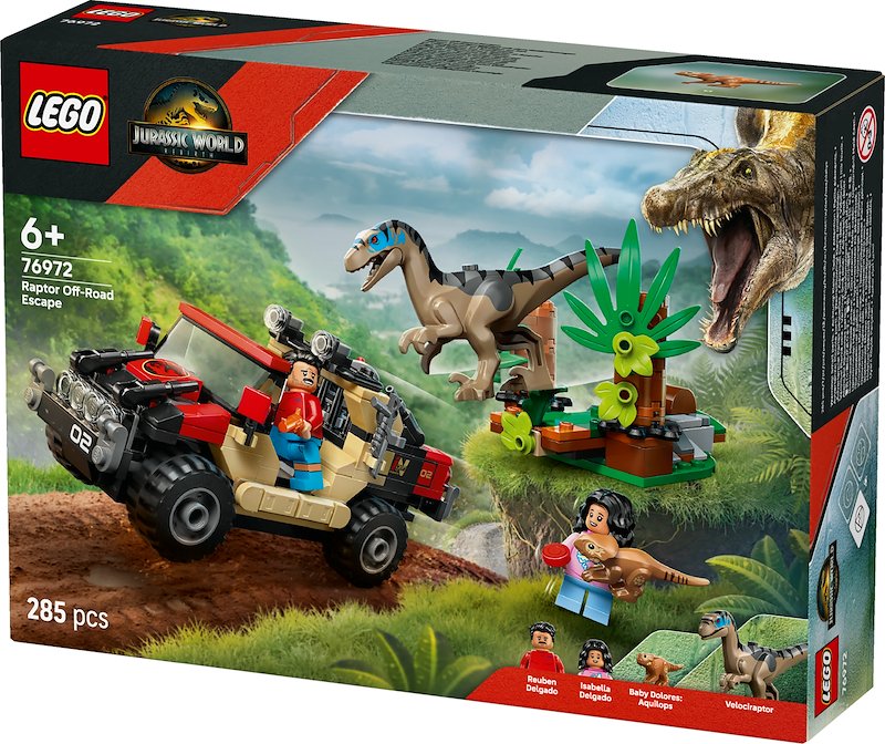 Lego® Fuga dal Raptor sul fuoristrada 76972