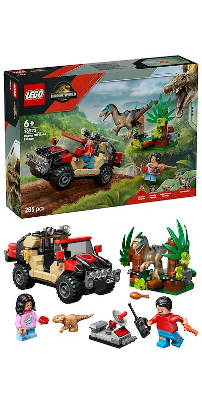 Lego® Fuga dal Raptor sul fuoristrada 76972