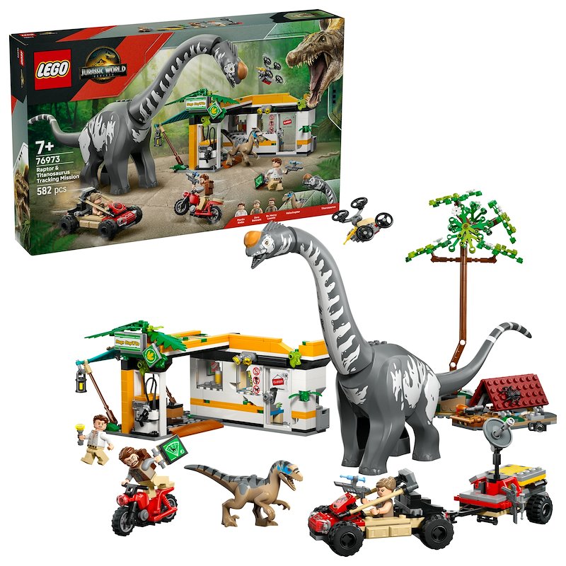 Lego® Alla ricerca del Raptor e del Titanosauro 76973