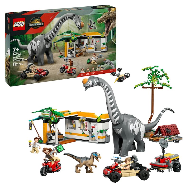 Lego® Alla ricerca del Raptor e del Titanosauro 76973