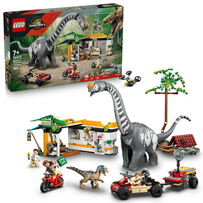 Lego® Alla ricerca del Raptor e del Titanosauro 76973