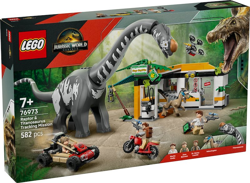 Lego® Alla ricerca del Raptor e del Titanosauro 76973