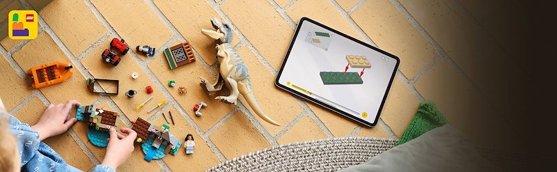 Lego® Fuga sul fiume dal T. rex 76975
