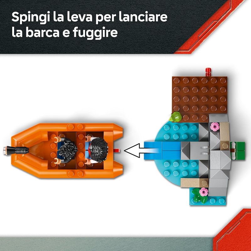 Lego® Fuga sul fiume dal T. rex 76975
