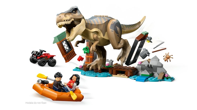 Lego® Fuga sul fiume dal T. rex 76975