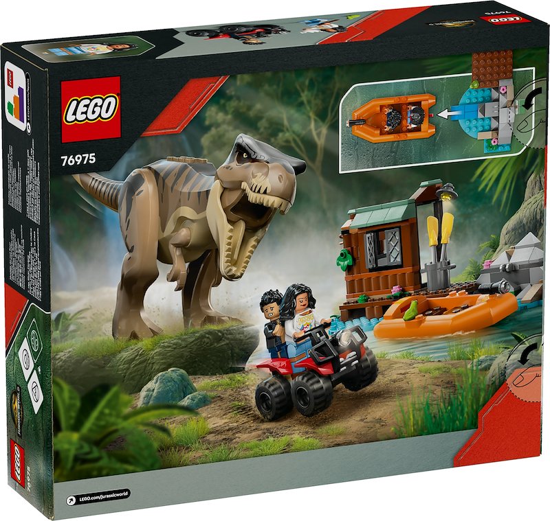 Lego® Fuga sul fiume dal T. rex 76975