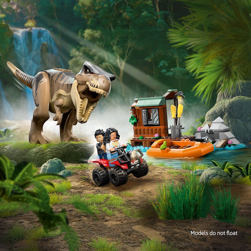 Lego® Fuga sul fiume dal T. rex 76975