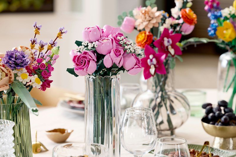 Lego BOUQUET DI ROSE ROSA 10374