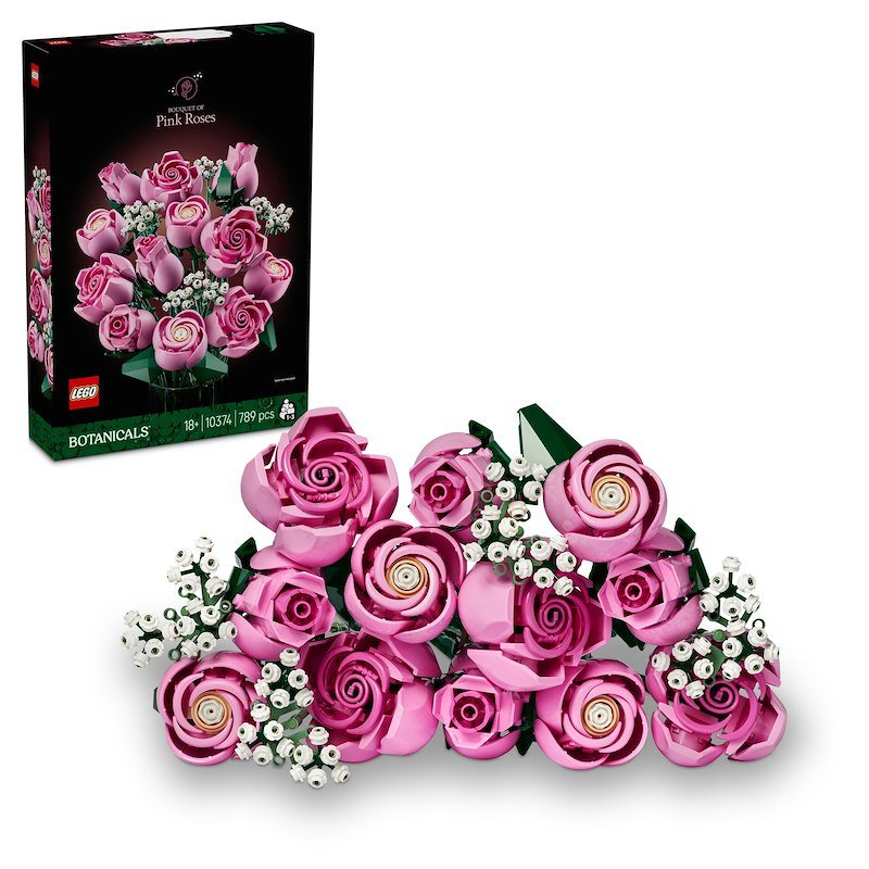 Lego BOUQUET DI ROSE ROSA 10374