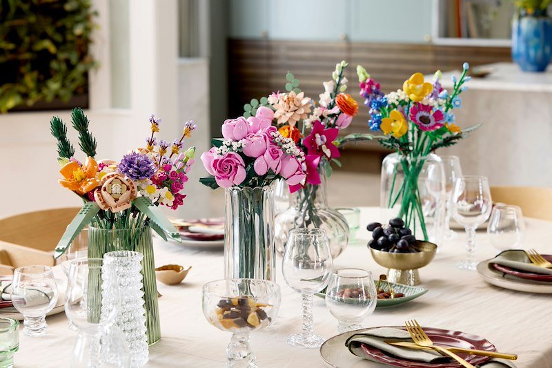 Lego BOUQUET DI ROSE ROSA 10374