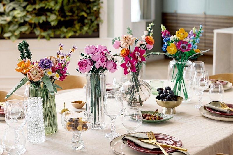 Lego BOUQUET DI ROSE ROSA 10374