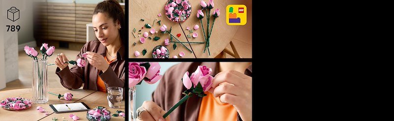 Lego BOUQUET DI ROSE ROSA 10374