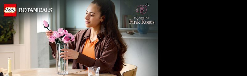 Lego BOUQUET DI ROSE ROSA 10374