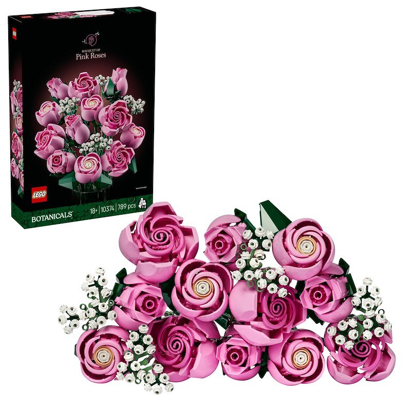Lego BOUQUET DI ROSE ROSA 10374