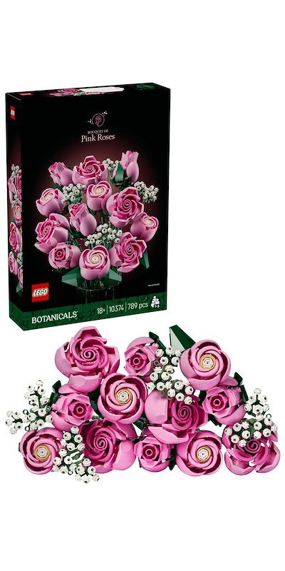 Lego BOUQUET DI ROSE ROSA 10374