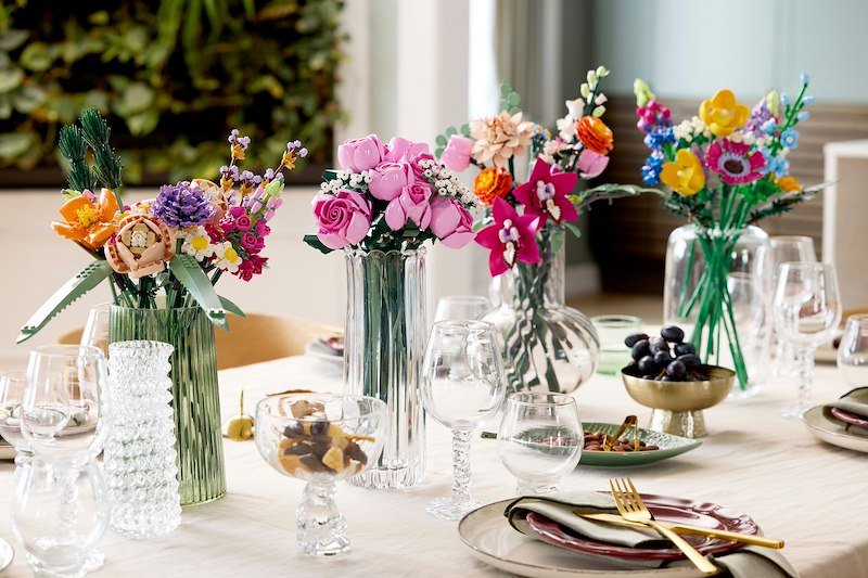 Lego BOUQUET DI ROSE ROSA 10374