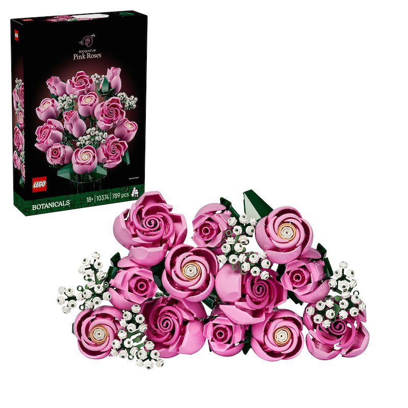 Lego BOUQUET DI ROSE ROSA 10374