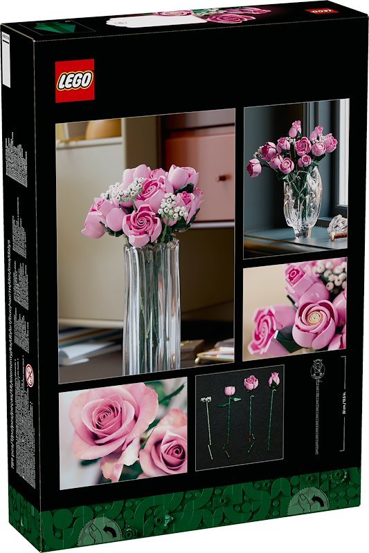 Lego BOUQUET DI ROSE ROSA 10374