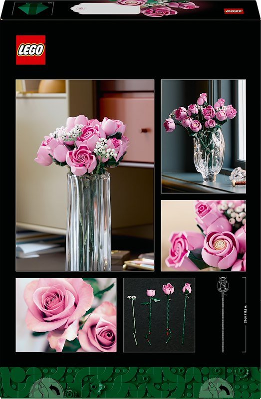 Lego BOUQUET DI ROSE ROSA 10374