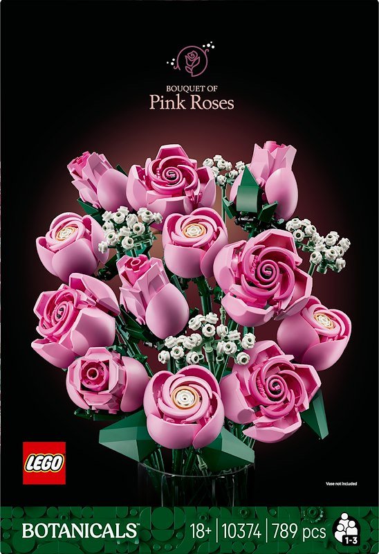 Lego BOUQUET DI ROSE ROSA 10374