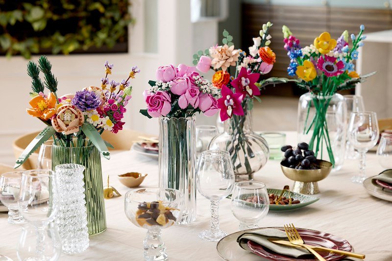 Lego BOUQUET DI ROSE ROSA 10374