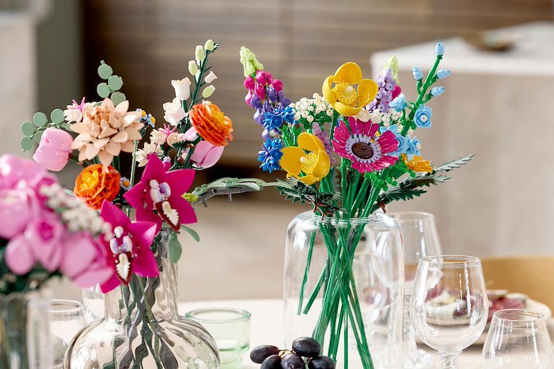 Lego BOUQUET DI ROSE ROSA 10374