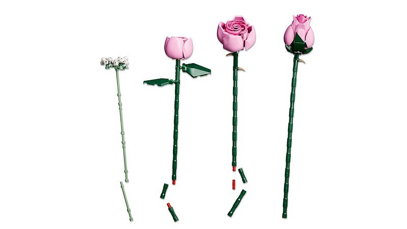 Lego BOUQUET DI ROSE ROSA 10374