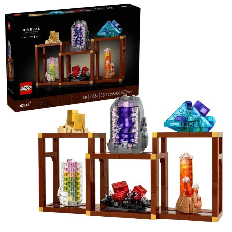 Lego COLLEZIONI DI MINERALI 21362