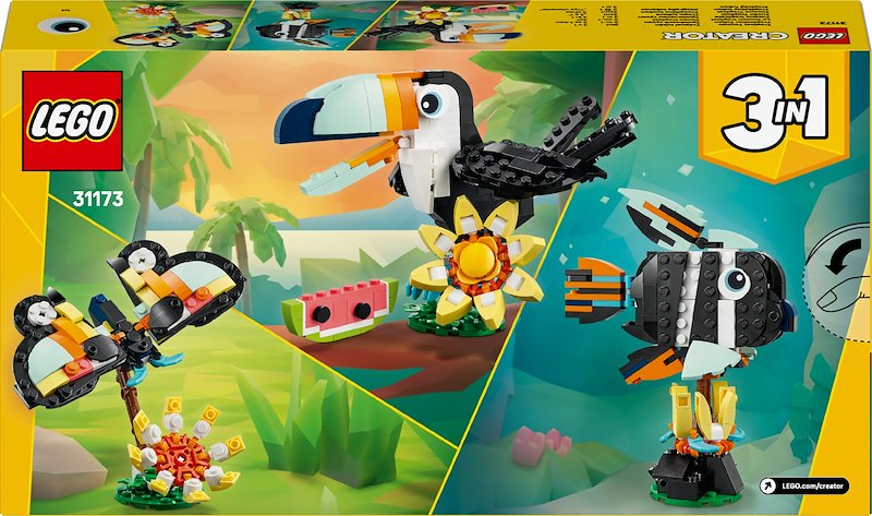Lego Animali selvatici: tucano tropicale 31173
