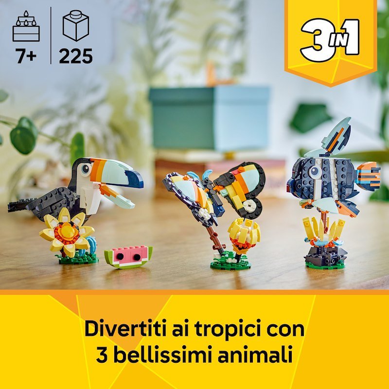 Lego Animali selvatici: tucano tropicale 31173