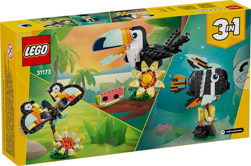 Lego Animali selvatici: tucano tropicale 31173