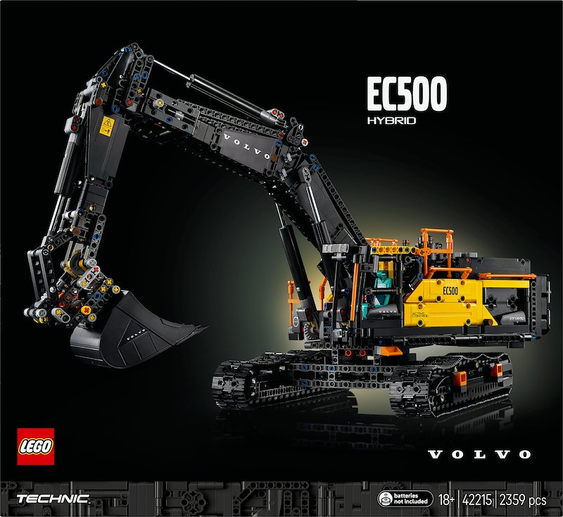 Lego Escavatore Volvo EC500 Hybrid 42215