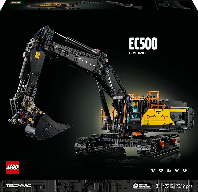 Lego Escavatore Volvo EC500 Hybrid 42215