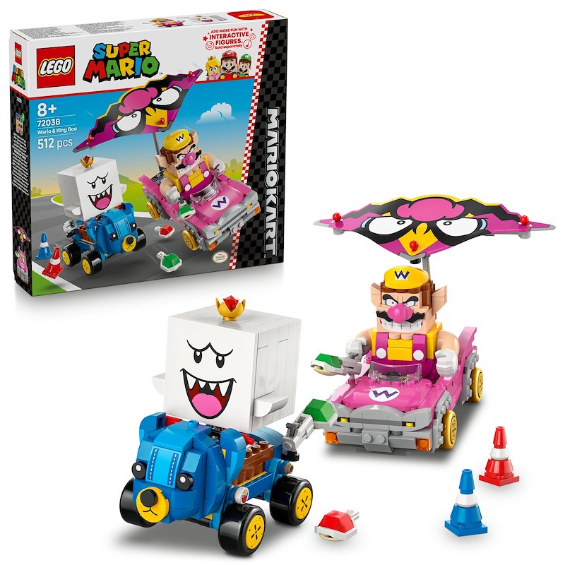 Lego Mario Kart Wario e Re Boo 72038