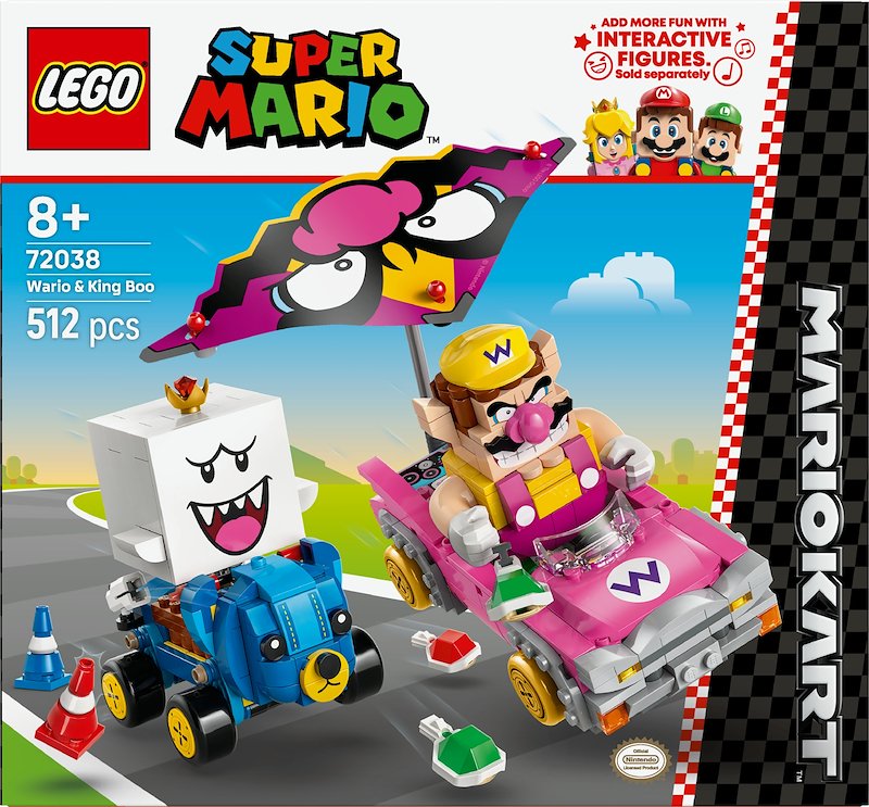 Lego Mario Kart Wario e Re Boo 72038