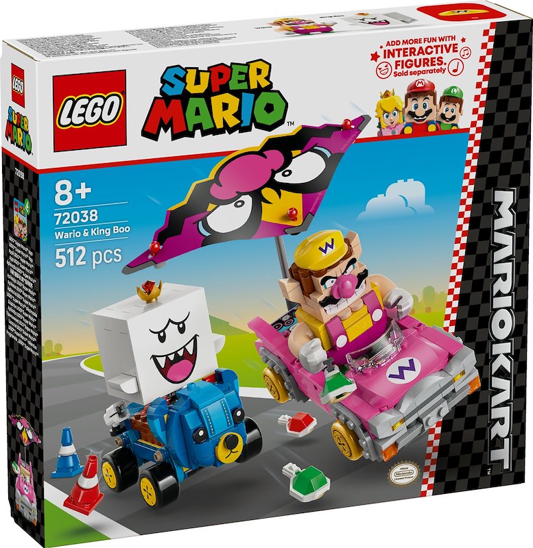 Lego Mario Kart Wario e Re Boo 72038