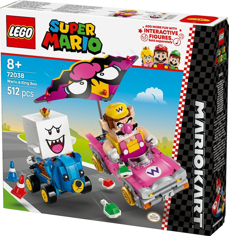 Lego Mario Kart Wario e Re Boo 72038