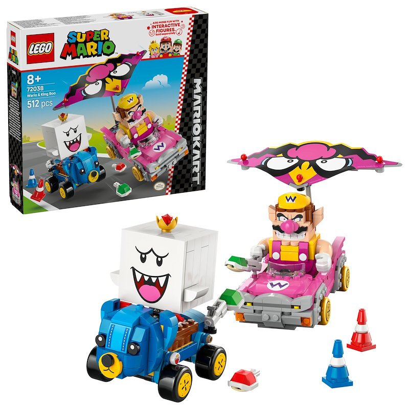 Lego Mario Kart Wario e Re Boo 72038