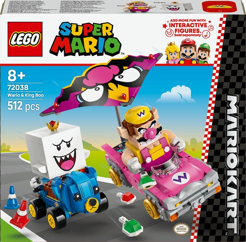 Lego Mario Kart Wario e Re Boo 72038