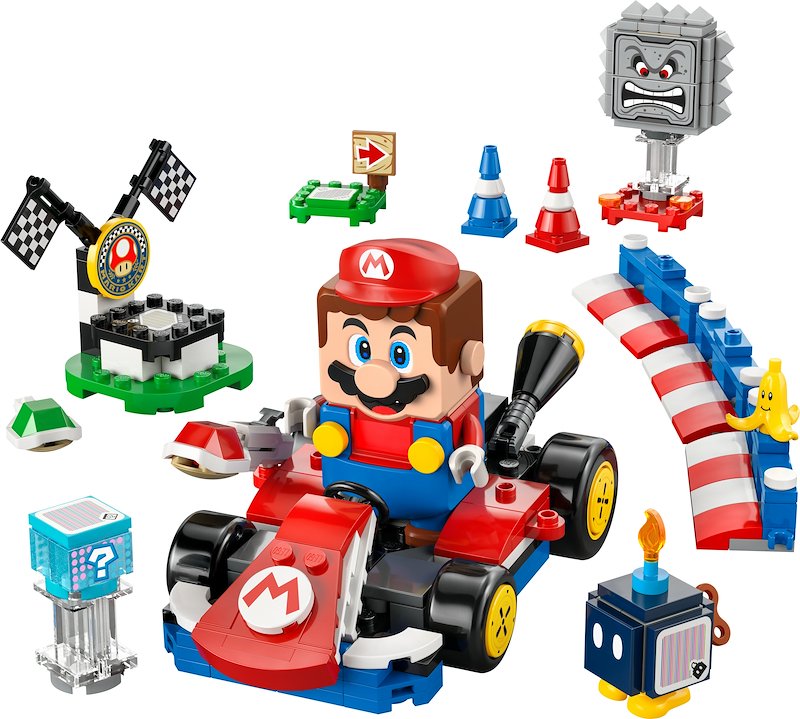 Lego MARIO KART Mario interattivo e Kart standard  72043