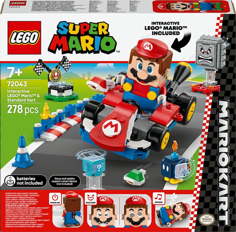 Lego MARIO KART Mario interattivo e Kart standard  72043