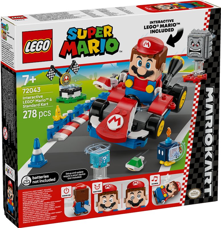 Lego MARIO KART Mario interattivo e Kart standard  72043