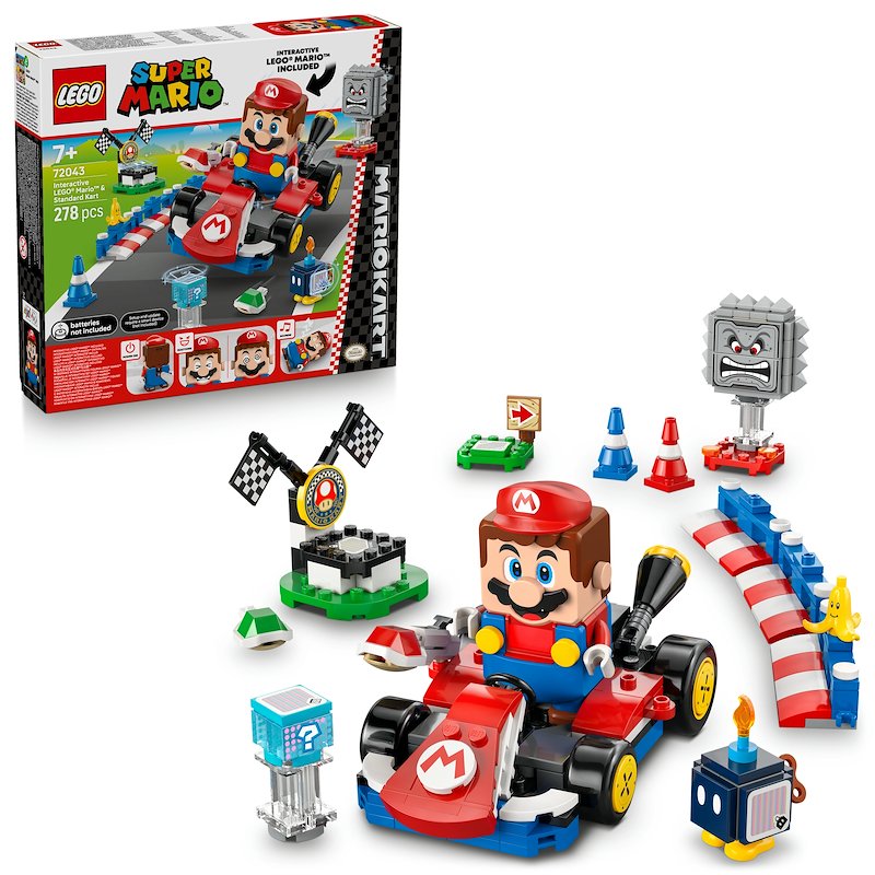 Lego MARIO KART Mario interattivo e Kart standard  72043