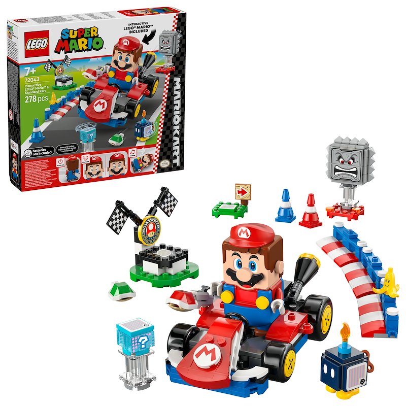 Lego MARIO KART Mario interattivo e Kart standard  72043