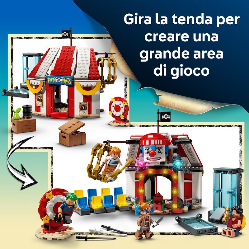 Lego LA TENDA DEL CIRCO DI BAGY IL CLOWN 75637