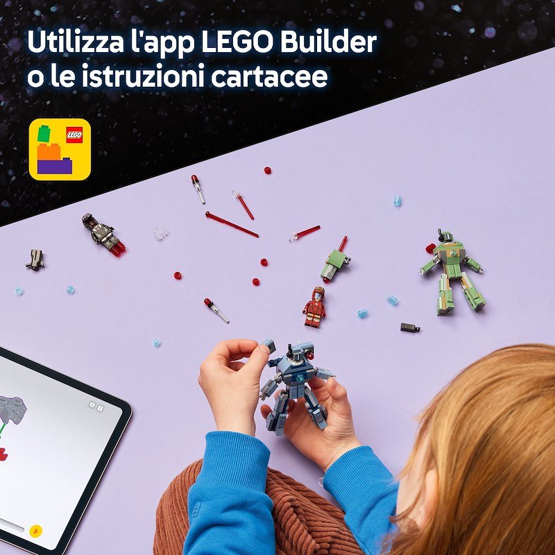 Lego Iron Man e War Machine contro i droni di Hammer 76320