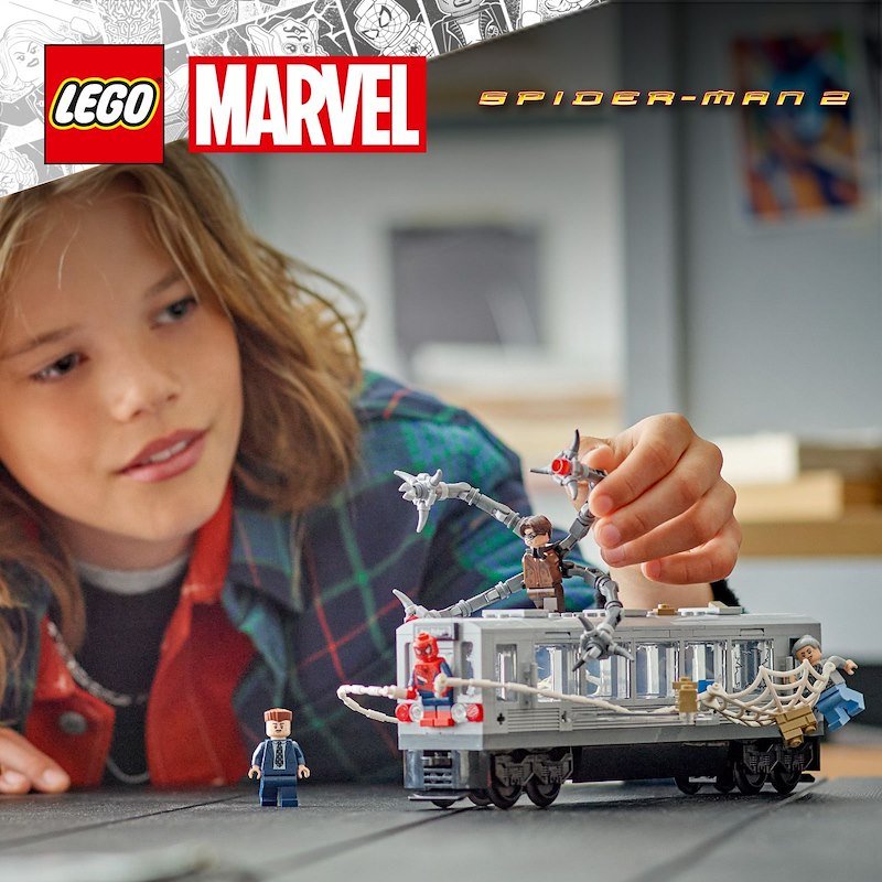 Lego Spider-Man contro Doc Ock: duello sul treno 76321