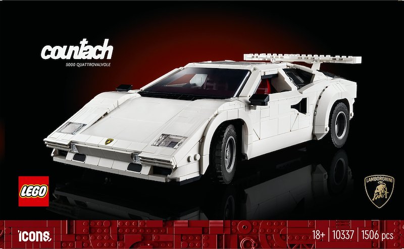 Lego® Icons Lamborghini Countach 5000 Quattrovalvole 10337
