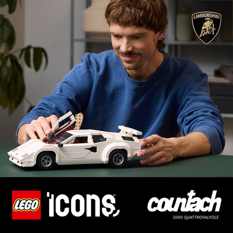 Lego® Icons Lamborghini Countach 5000 Quattrovalvole 10337